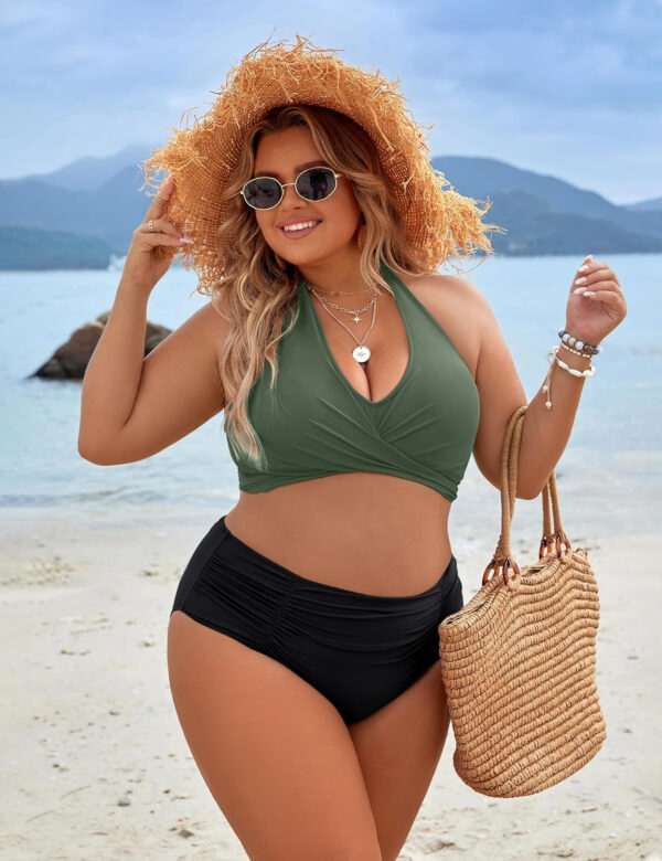 Blooming Jelly Womens Tummy Control Bathing Suits Modest High Waisted Bikini Sets Cute Halter 2 Piece Swim Suits 2025 - Image 19