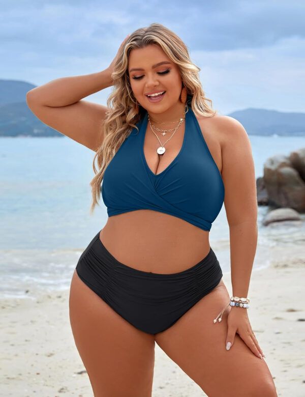 Blooming Jelly Womens Tummy Control Bathing Suits Modest High Waisted Bikini Sets Cute Halter 2 Piece Swim Suits 2025 - Image 26