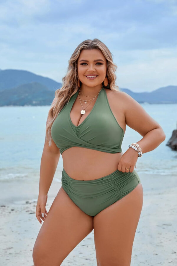 Blooming Jelly Womens Tummy Control Bathing Suits Modest High Waisted Bikini Sets Cute Halter 2 Piece Swim Suits 2025 - Image 36