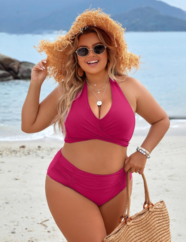 Blooming Jelly Womens Tummy Control Bathing Suits Modest High Waisted Bikini Sets Cute Halter 2 Piece Swim Suits 2025 - Image 57