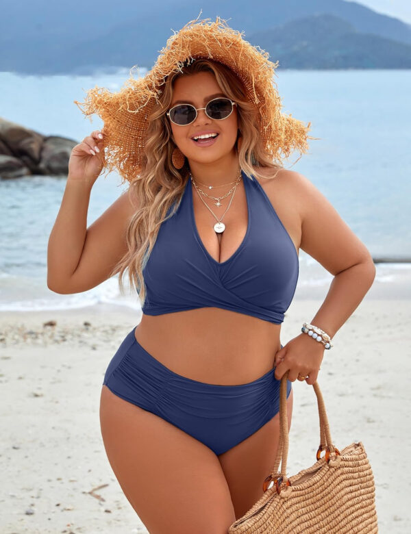 Blooming Jelly Womens Tummy Control Bathing Suits Modest High Waisted Bikini Sets Cute Halter 2 Piece Swim Suits 2025 - Image 65