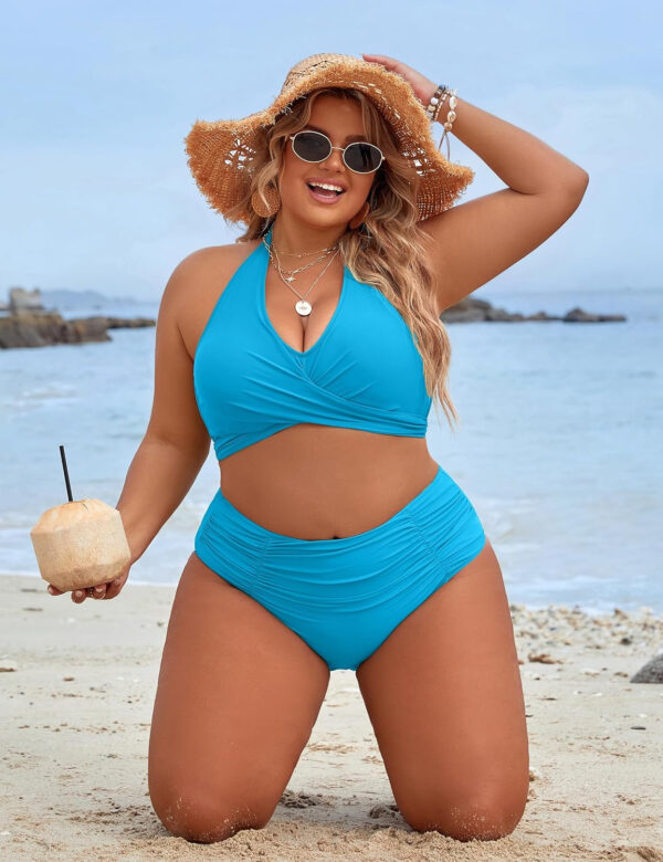 Blooming Jelly Womens Tummy Control Bathing Suits Modest High Waisted Bikini Sets Cute Halter 2 Piece Swim Suits 2025 - Image 72