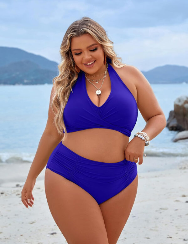 Blooming Jelly Womens Tummy Control Bathing Suits Modest High Waisted Bikini Sets Cute Halter 2 Piece Swim Suits 2025 - Image 84