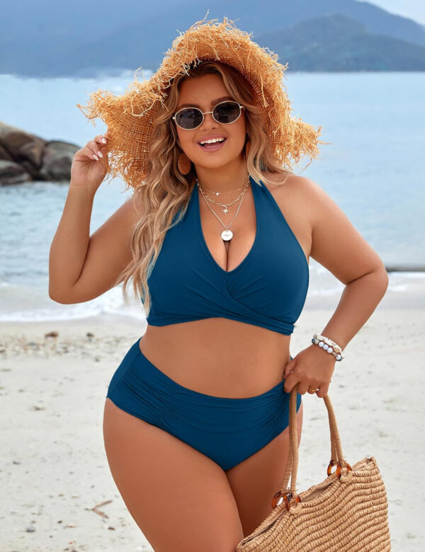 Blooming Jelly Womens Tummy Control Bathing Suits Modest High Waisted Bikini Sets Cute Halter 2 Piece Swim Suits 2025 - Image 102