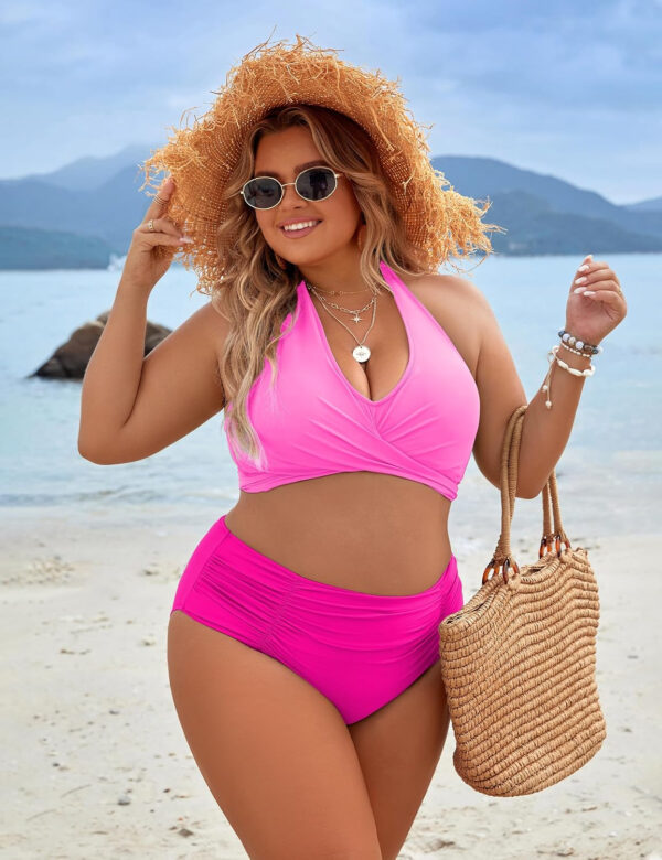Blooming Jelly Womens Tummy Control Bathing Suits Modest High Waisted Bikini Sets Cute Halter 2 Piece Swim Suits 2025 - Image 108