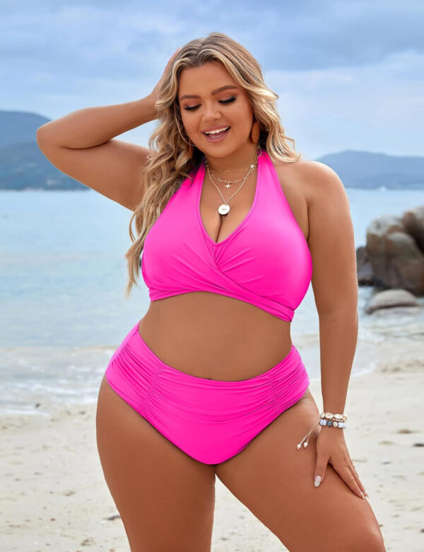 Blooming Jelly Womens Tummy Control Bathing Suits Modest High Waisted Bikini Sets Cute Halter 2 Piece Swim Suits 2025 - Image 113