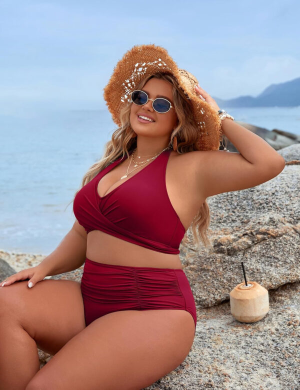 Blooming Jelly Womens Tummy Control Bathing Suits Modest High Waisted Bikini Sets Cute Halter 2 Piece Swim Suits 2025 - Image 133