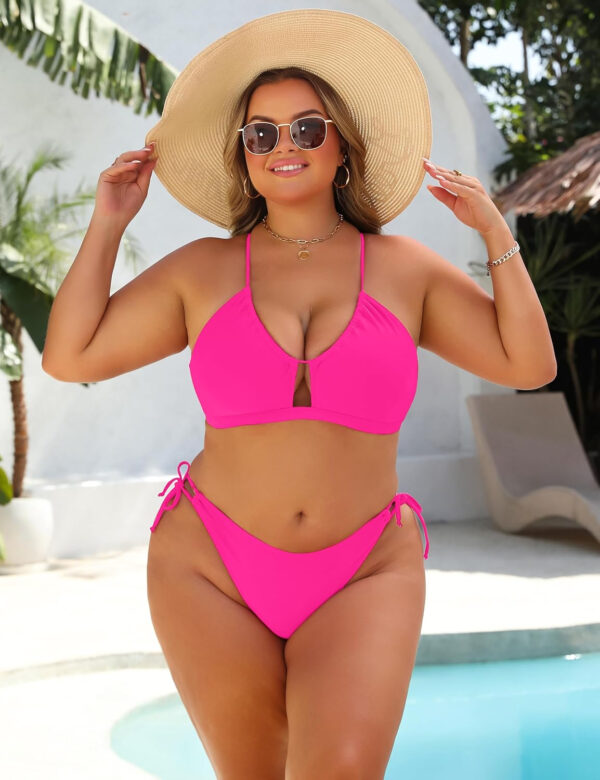 Blooming Jelly Womens Bikini Sets Two Piece Cheeky Swimsuits Curvy Cutout String Bathing Suits - Image 4