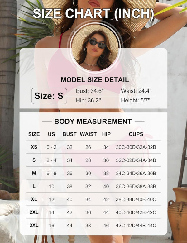 Blooming Jelly Womens Bikini Sets Two Piece Cheeky Swimsuits Curvy Cutout String Bathing Suits - Image 6