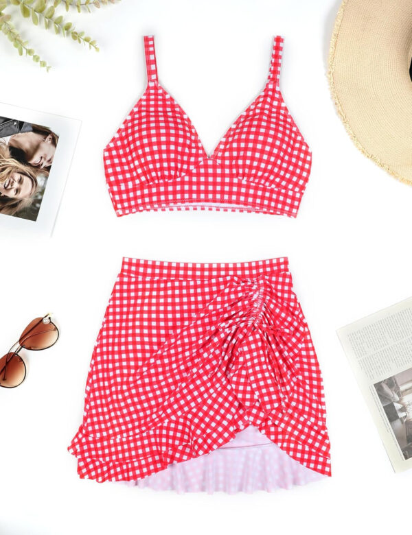 Blooming Jelly Women's High Waisted Bikini Sets Tummy Control Swim Skirt Two Piece Swim Suit 2025 Retro Swimsuit - Image 5