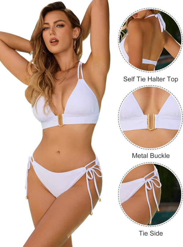 Blooming Jelly Womens Halter Triangle Bikini Sets Two Piece Cheeky Swimsuit String Sexy Bathing Suit Swim Suits 2025 - Image 18