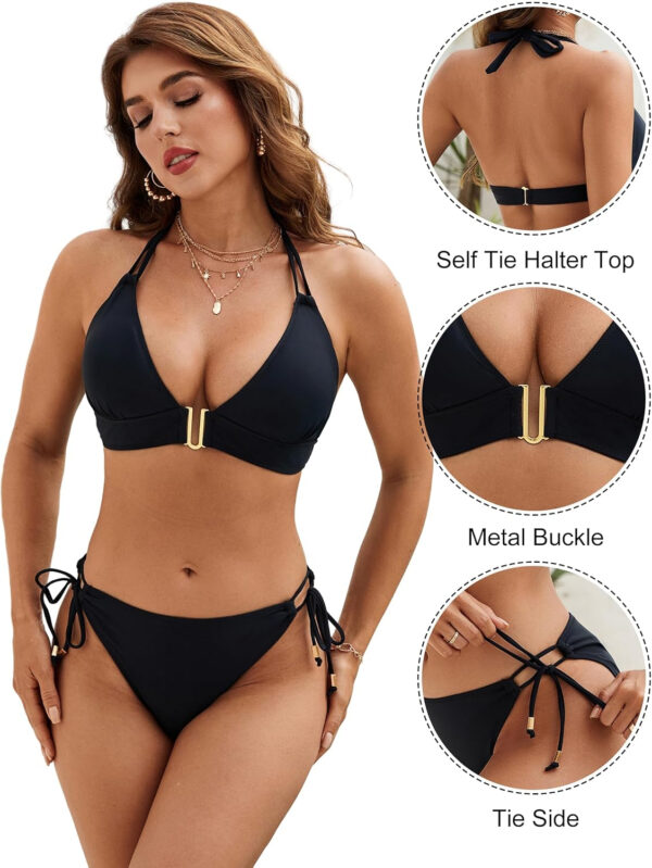 Blooming Jelly Womens Halter Triangle Bikini Sets Two Piece Cheeky Swimsuit String Sexy Bathing Suit Swim Suits 2025 - Image 28