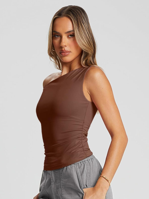 Trendy Queen Womens Summer Off The Shoulder Tops Going Out T Shirts Crop Tank Top Fashion Clothes Spring Outfits 2025 - Image 8