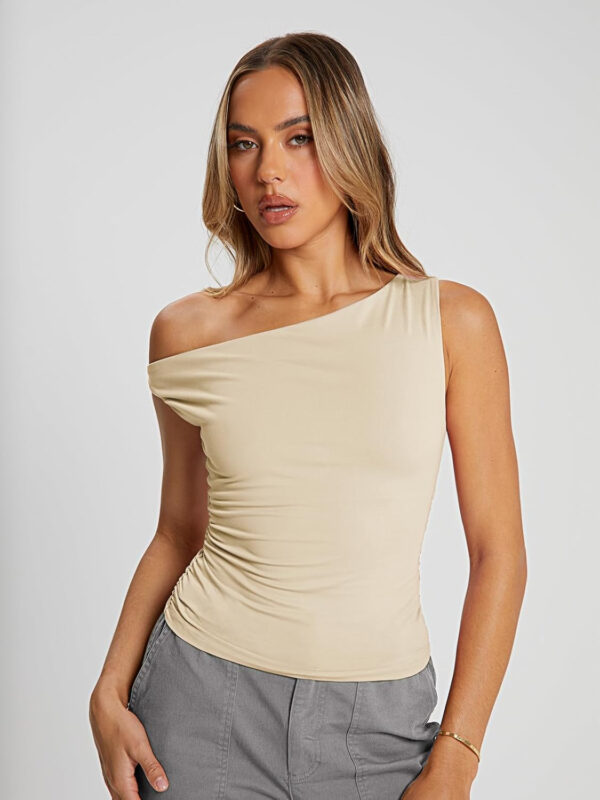 Trendy Queen Womens Summer Off The Shoulder Tops Going Out T Shirts Crop Tank Top Fashion Clothes Spring Outfits 2025 - Image 22
