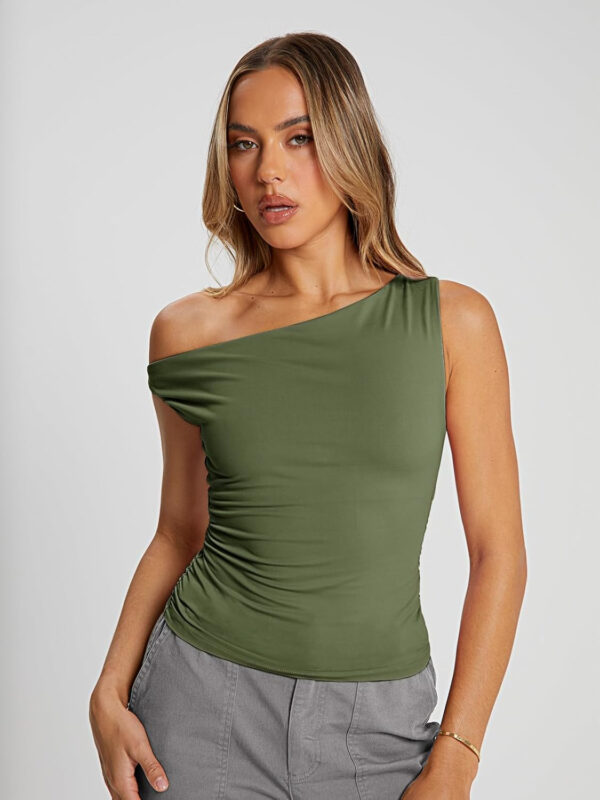 Trendy Queen Womens Summer Off The Shoulder Tops Going Out T Shirts Crop Tank Top Fashion Clothes Spring Outfits 2025 - Image 28
