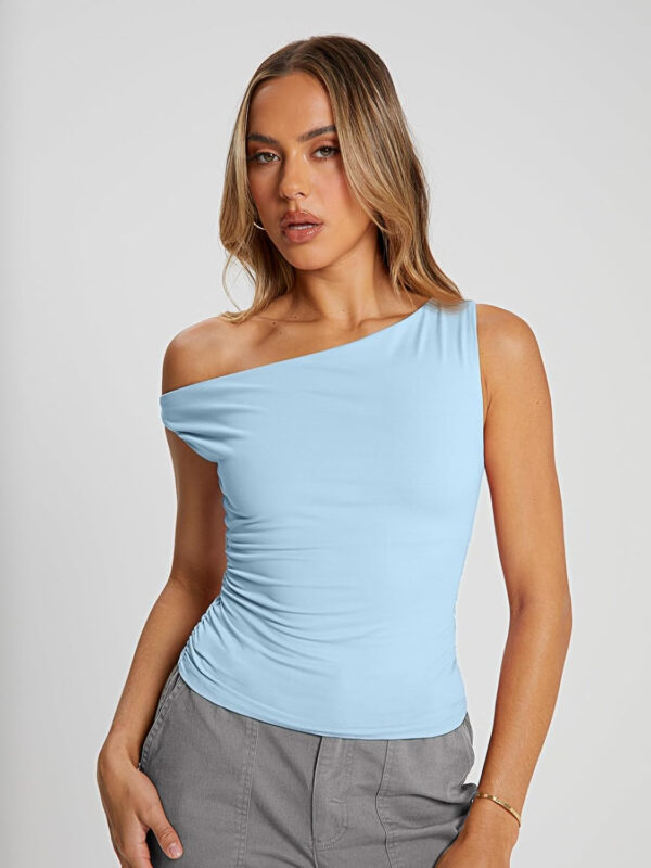 Trendy Queen Womens Summer Off The Shoulder Tops Going Out T Shirts Crop Tank Top Fashion Clothes Spring Outfits 2025 - Image 39