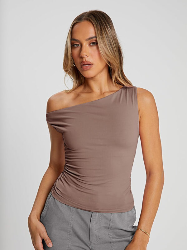 Trendy Queen Womens Summer Off The Shoulder Tops Going Out T Shirts Crop Tank Top Fashion Clothes Spring Outfits 2025 - Image 49