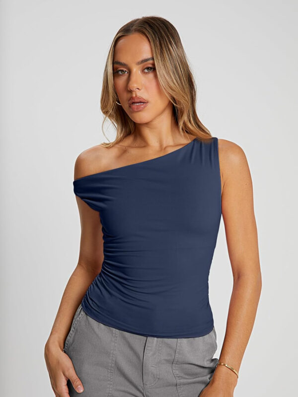 Trendy Queen Womens Summer Off The Shoulder Tops Going Out T Shirts Crop Tank Top Fashion Clothes Spring Outfits 2025 - Image 54