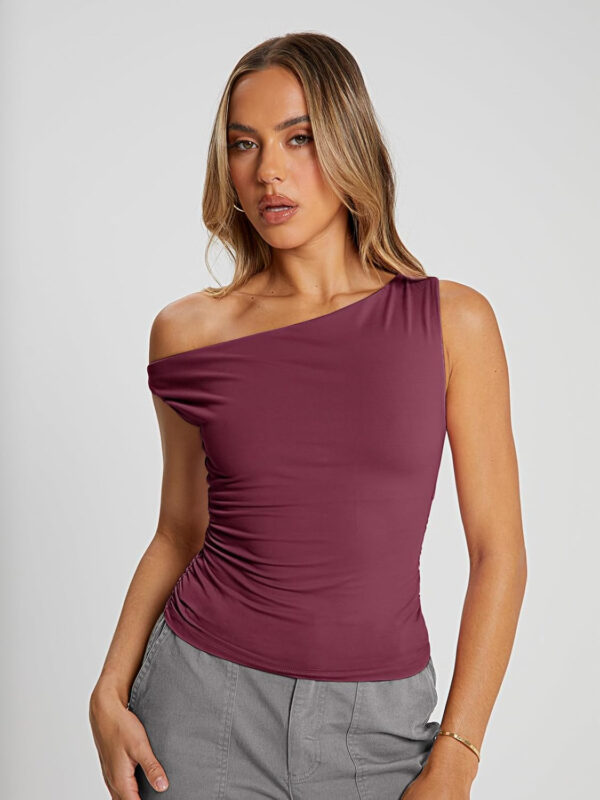 Trendy Queen Womens Summer Off The Shoulder Tops Going Out T Shirts Crop Tank Top Fashion Clothes Spring Outfits 2025 - Image 59