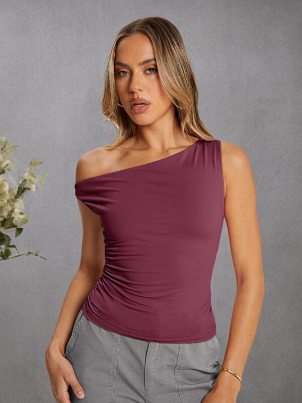 Trendy Queen Womens Summer Off The Shoulder Tops Going Out T Shirts Crop Tank Top Fashion Clothes Spring Outfits 2025 - Image 63