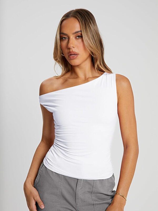 Trendy Queen Womens Summer Off The Shoulder Tops Going Out T Shirts Crop Tank Top Fashion Clothes Spring Outfits 2025 - Image 81