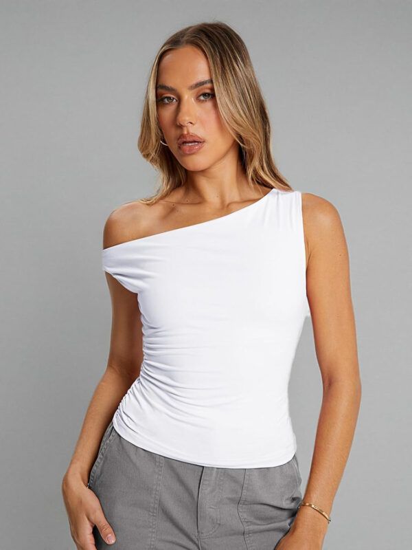 Trendy Queen Womens Summer Off The Shoulder Tops Going Out T Shirts Crop Tank Top Fashion Clothes Spring Outfits 2025 - Image 85