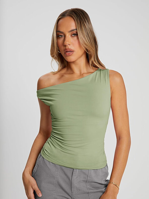 Trendy Queen Womens Summer Off The Shoulder Tops Going Out T Shirts Crop Tank Top Fashion Clothes Spring Outfits 2025 - Image 92