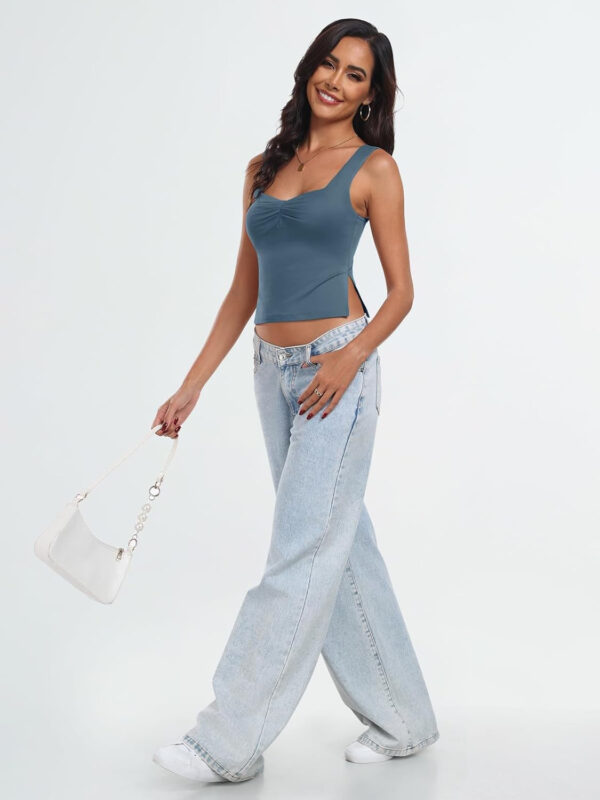 Trendy Queen Womens Going Out Crop Tops Backless Tank Tops Summer Y2k Teen Girls Basics Cute Clothes - Image 17
