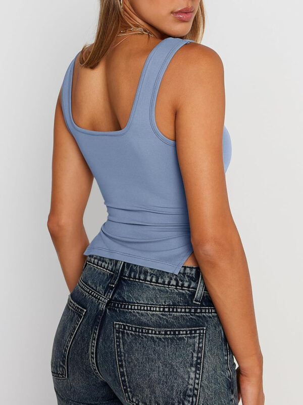 Trendy Queen Womens Going Out Crop Tops Backless Tank Tops Summer Y2k Teen Girls Basics Cute Clothes - Image 26