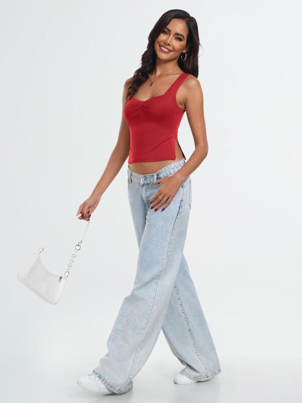 Trendy Queen Womens Going Out Crop Tops Backless Tank Tops Summer Y2k Teen Girls Basics Cute Clothes - Image 55