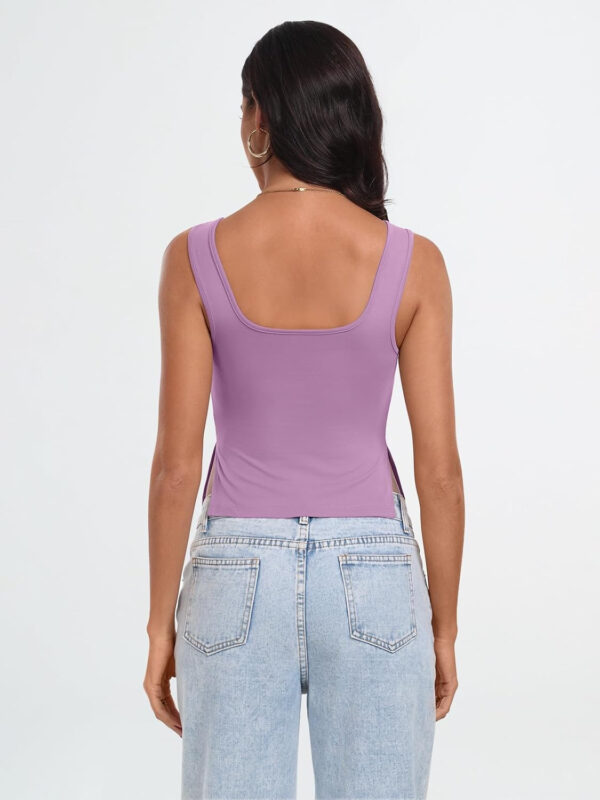 Trendy Queen Womens Going Out Crop Tops Backless Tank Tops Summer Y2k Teen Girls Basics Cute Clothes - Image 86