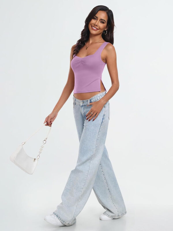Trendy Queen Womens Going Out Crop Tops Backless Tank Tops Summer Y2k Teen Girls Basics Cute Clothes - Image 87