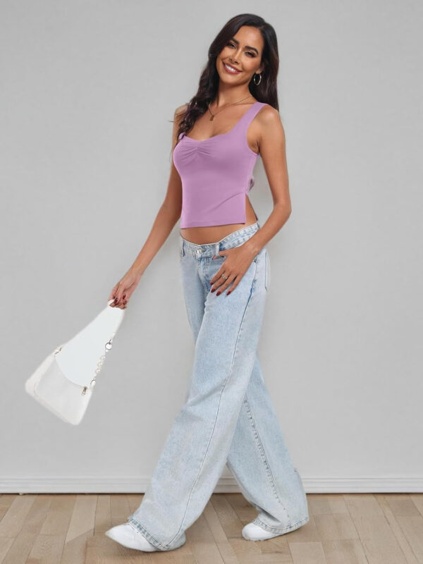 Trendy Queen Womens Going Out Crop Tops Backless Tank Tops Summer Y2k Teen Girls Basics Cute Clothes - Image 88