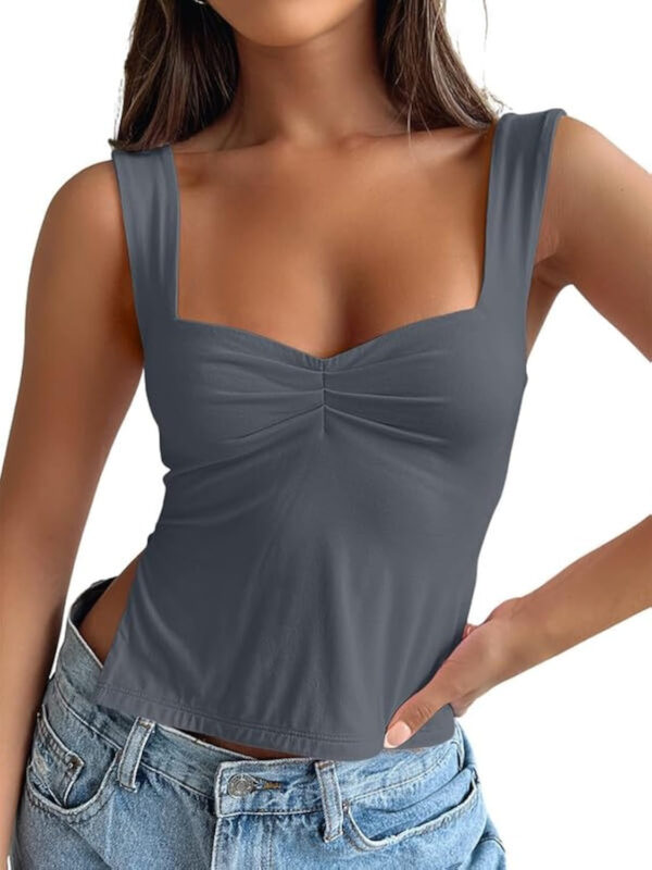 Trendy Queen Womens Going Out Crop Tops Backless Tank Tops Summer Y2k Teen Girls Basics Cute Clothes - Image 89