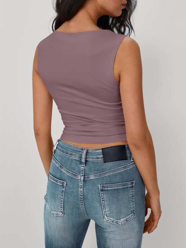 Trendy Queen Women Going Out Summer Tank Tops Spring Casual Basic Cute 2025 Sleeveless Shirt Vacation Fashion Outfit Clothes - Image 10