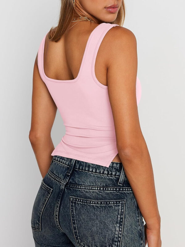 Trendy Queen Womens Going Out Crop Tops Backless Tank Tops Summer Y2k Teen Girls Basics Cute Clothes - Image 97