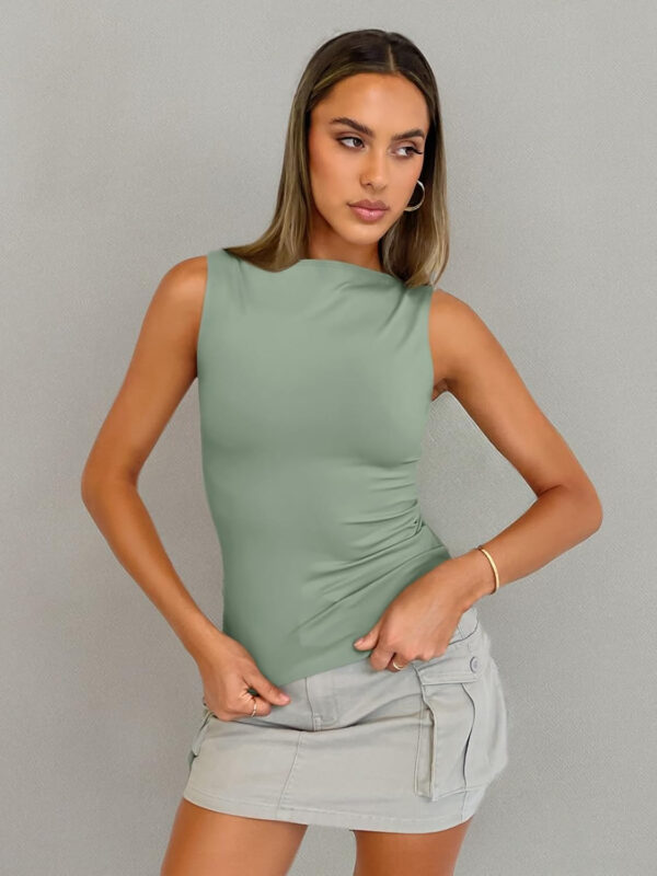 Trendy Queen Women Going Out Summer Tank Tops Spring Casual Basic Cute 2025 Sleeveless Shirt Vacation Fashion Outfit Clothes - Image 99