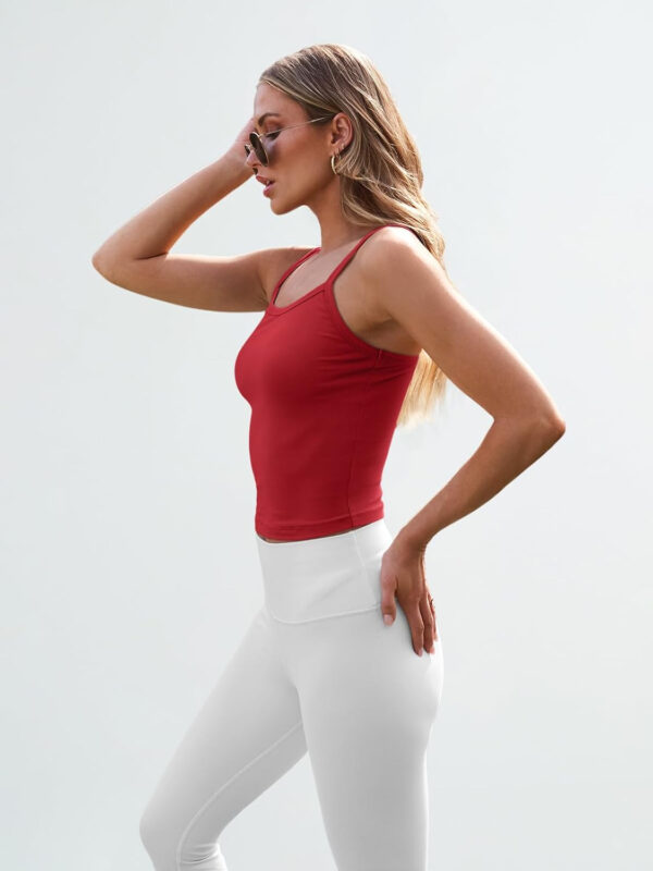 Trendy Queen Womens Spaghetti Strap Tank Tops Adjustable Cute Camisole Going Out Crop Tops Summer Clothes - Image 10