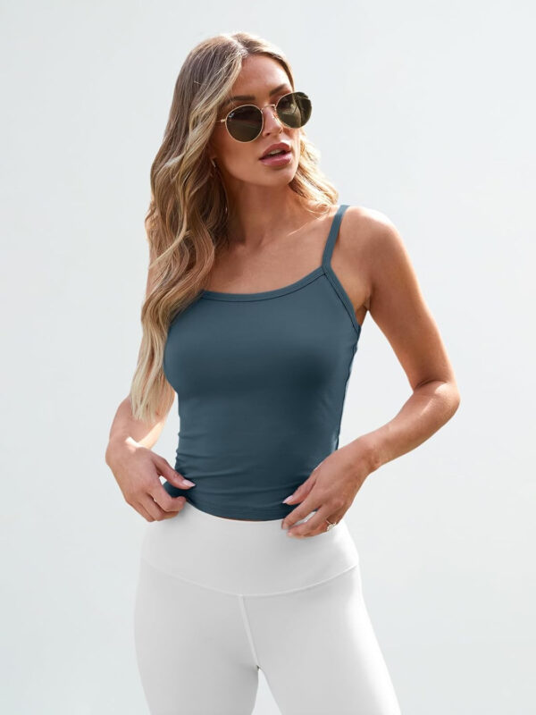 Trendy Queen Womens Spaghetti Strap Tank Tops Adjustable Cute Camisole Going Out Crop Tops Summer Clothes - Image 18