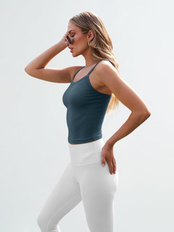Trendy Queen Womens Spaghetti Strap Tank Tops Adjustable Cute Camisole Going Out Crop Tops Summer Clothes - Image 20