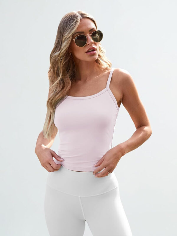 Trendy Queen Womens Spaghetti Strap Tank Tops Adjustable Cute Camisole Going Out Crop Tops Summer Clothes - Image 23