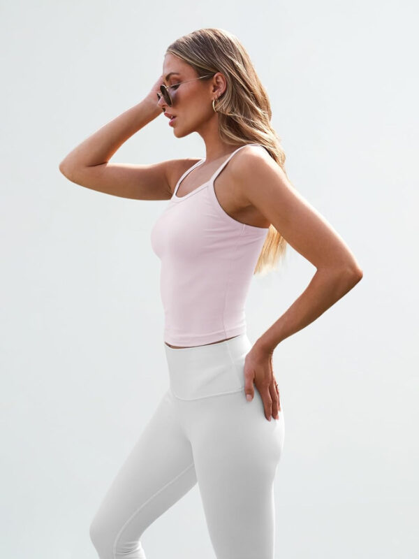 Trendy Queen Womens Spaghetti Strap Tank Tops Adjustable Cute Camisole Going Out Crop Tops Summer Clothes - Image 25