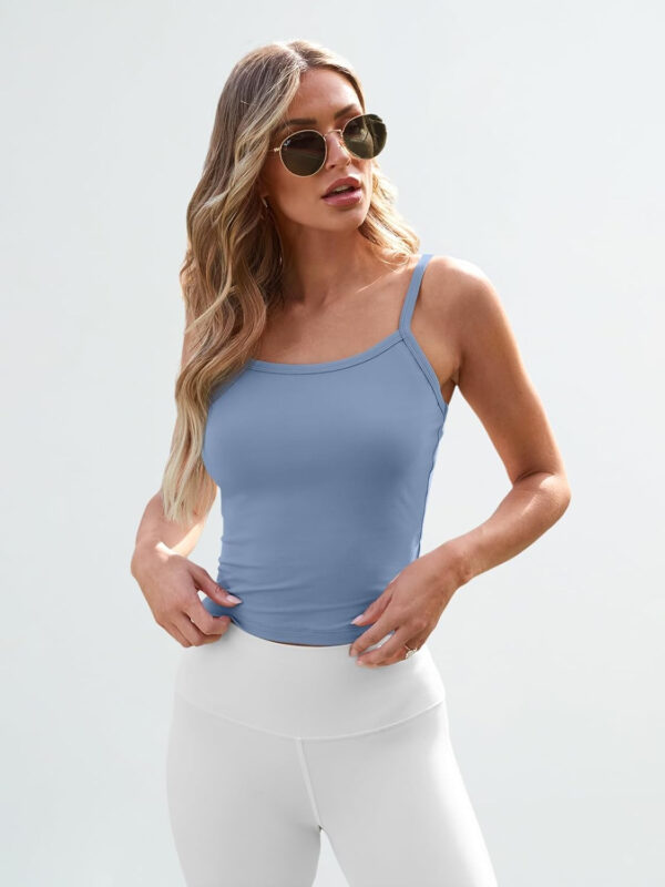 Trendy Queen Womens Spaghetti Strap Tank Tops Adjustable Cute Camisole Going Out Crop Tops Summer Clothes - Image 28