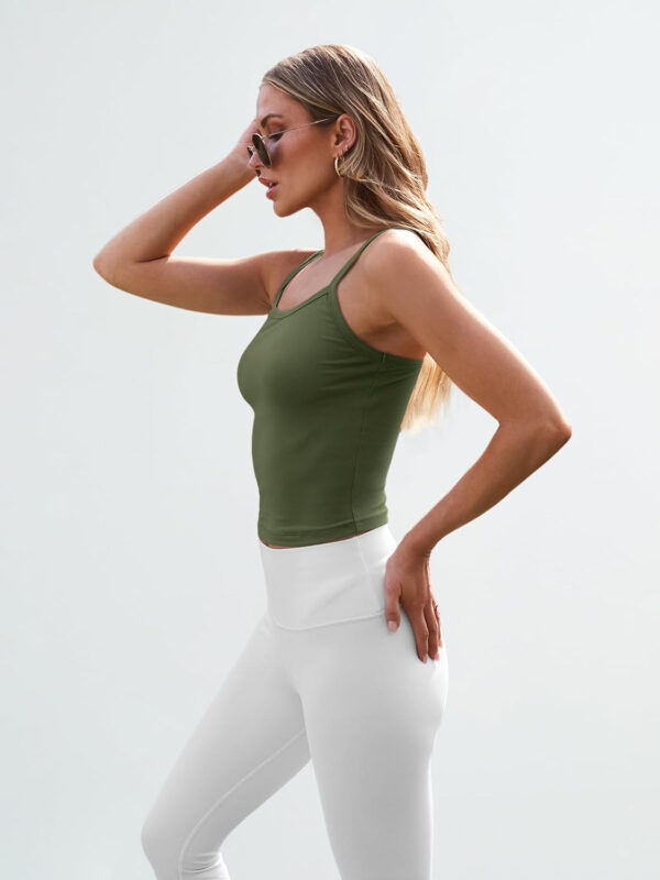 Trendy Queen Womens Spaghetti Strap Tank Tops Adjustable Cute Camisole Going Out Crop Tops Summer Clothes - Image 55