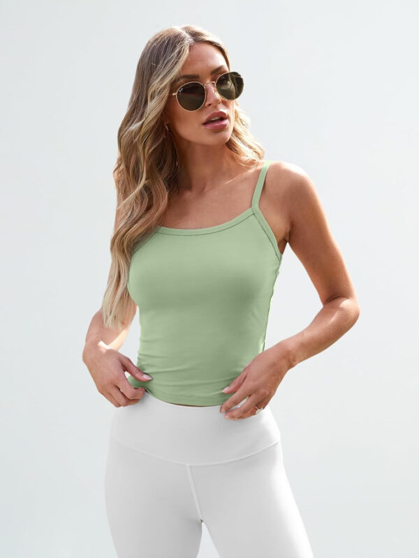 Trendy Queen Womens Spaghetti Strap Tank Tops Adjustable Cute Camisole Going Out Crop Tops Summer Clothes - Image 58