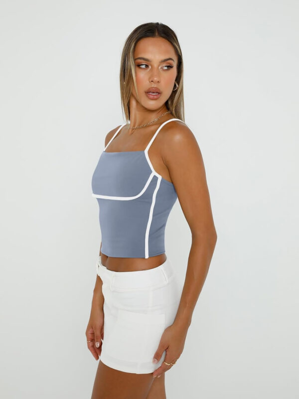 Trendy Queen Womens Camisole Tube Tops with Adjustable Spaghetti Strap Cute Summer Going Out Crop Tops 2025 - Image 23